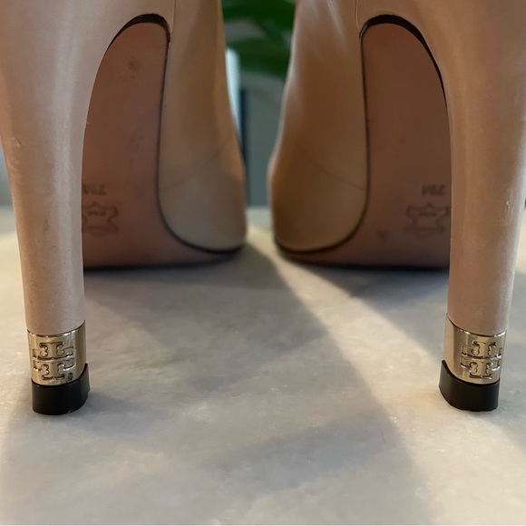 TORY BURCH | Taupe Heels Sz 7 - Picture 2 of 3